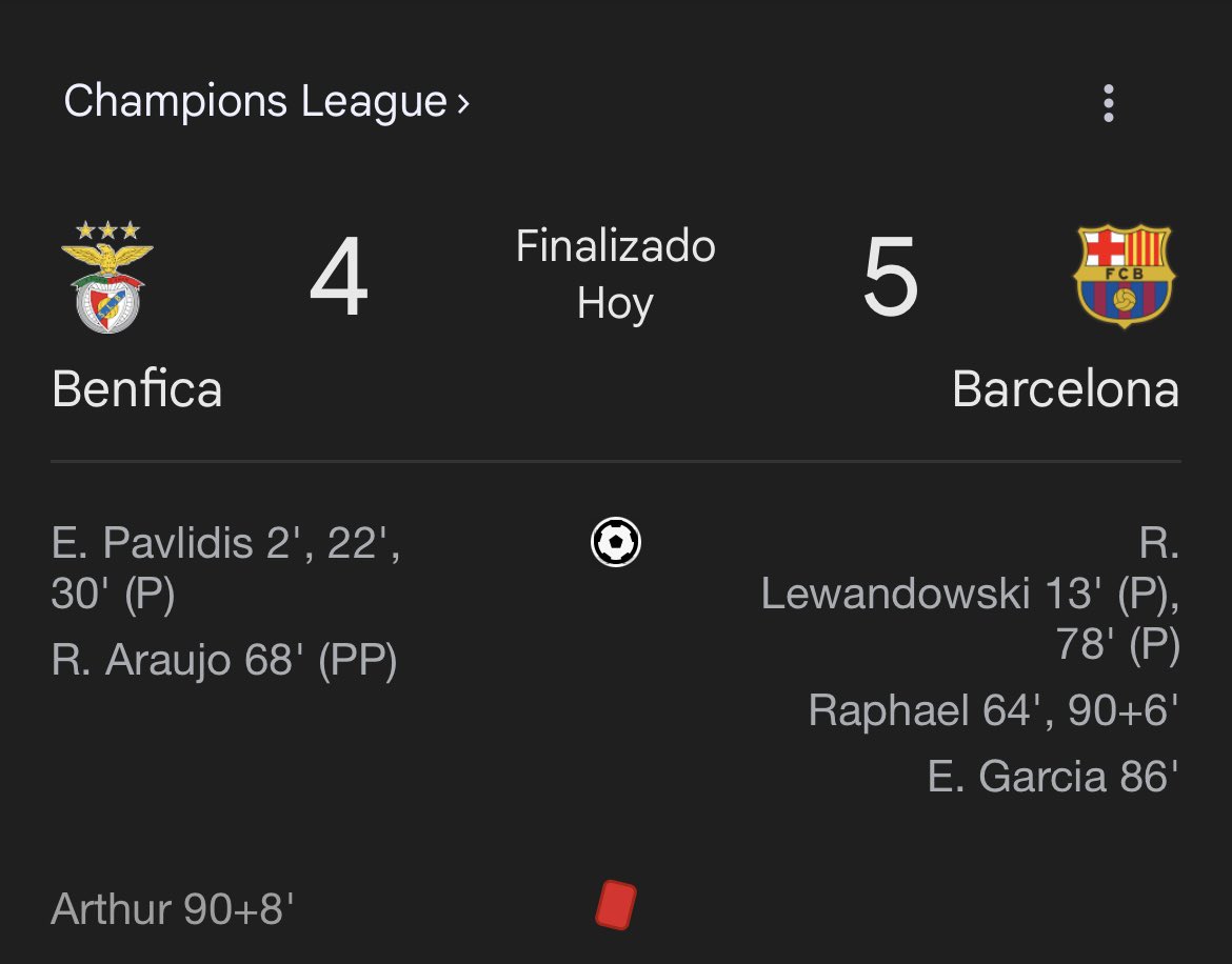 Le pides a ChatGPT que te diseñe el partido más random posible y se te queda corto vs. el partido del <a href="/FCBarcelona_es/">FC Barcelona</a> contra el <a href="/benfica/">Lucas Rodrigo</a> 😅😂