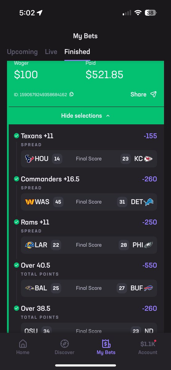 ithinkthisisdum's tweet photo. @HardRockBet Ez bets only! https://t.co/SylGNPtPAY