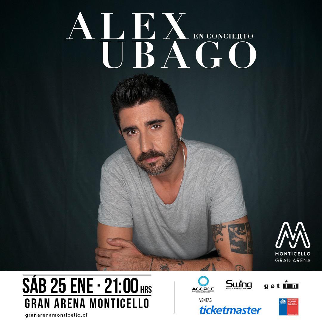 Alex Ubago Oficial (@alexubagoficial) on Twitter photo Amig@s de Chile! Nos vemos este viernes 24 en el festival Las Condes
(ENTRADAS AGOTADAS) y el sábado 25 en el <a href="/granmonticello/">Gran Monticello</a> (ÚLTIMAS ENTRADAS en: alexubago.com) Amig@s de Chile! Nos vemos este viernes 24 en el festival Las Condes
(ENTRADAS AGOTADAS) y el sábado 25 en el <a href="/granmonticello/">Gran Monticello</a> (ÚLTIMAS ENTRADAS en: alexubago.com)