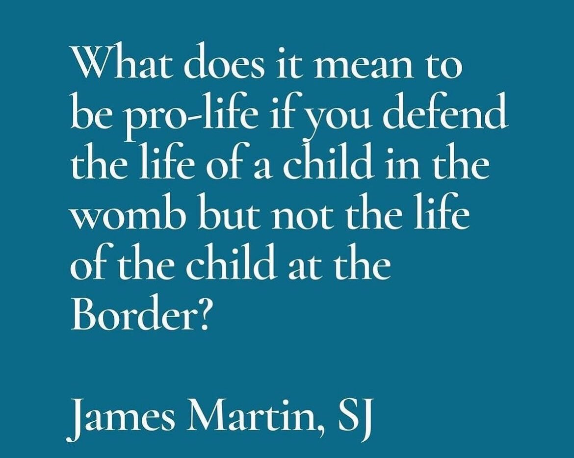 Be pro-life for immigrants, migrants, and asylum-seekers as well—not just those your favorite political party values. Every life matters. 🙏🏽