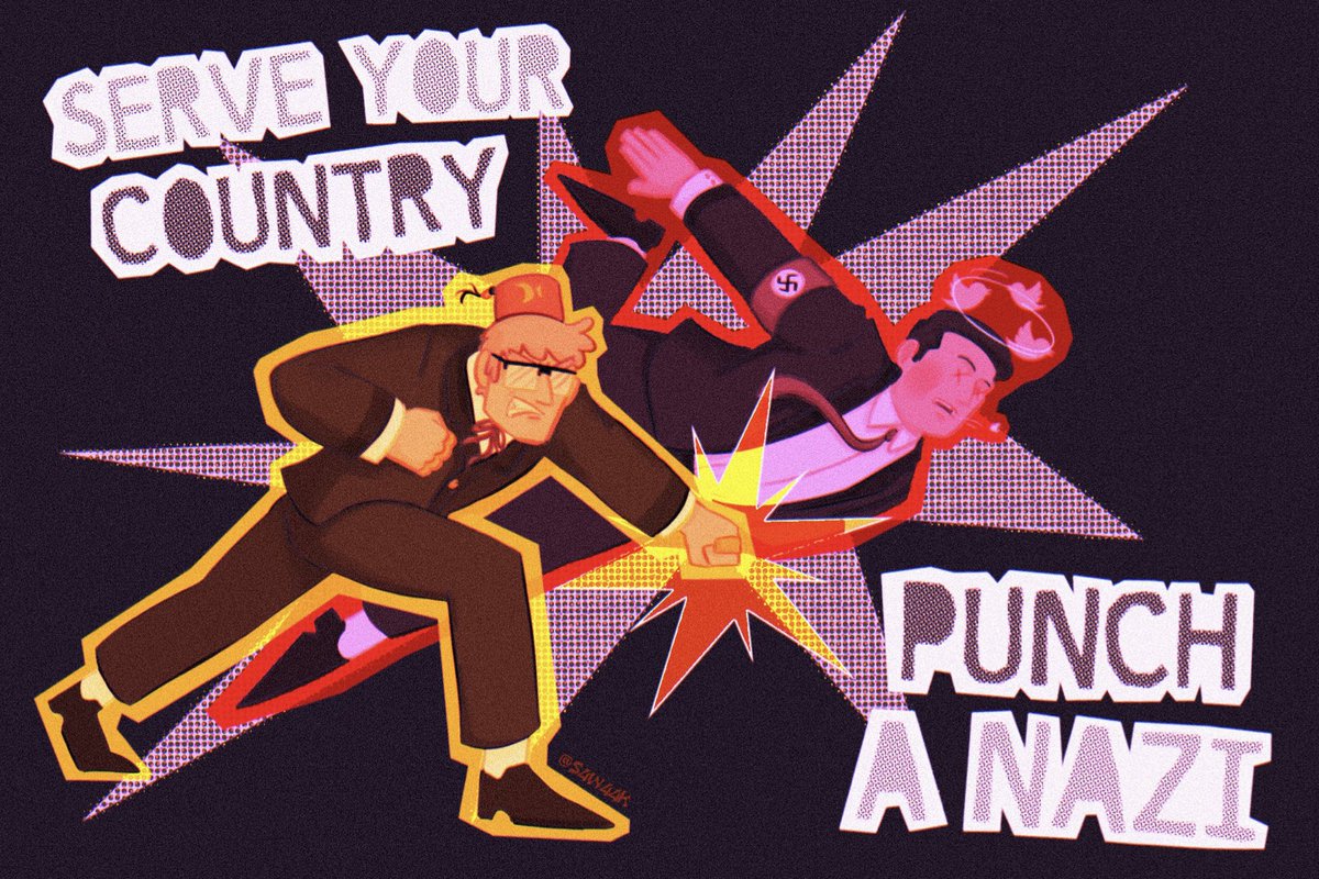 his aim has never been better #gravityfalls #stanleypines #agoodnaziisadeadnazi