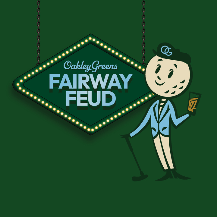 Calling all Trivia Teams!📣 Fairway Feud takes over Oakley Greens every Wednesday night from 7 to 9 PM. Make your Wednesdays unforgettable with Fairway Feud.🏆

 #FairwayFeud #TriviaNight #OakleyGreens #WednesdayFun #TriviaTeams #TriviaChallenge #LocalEvents #NightOut