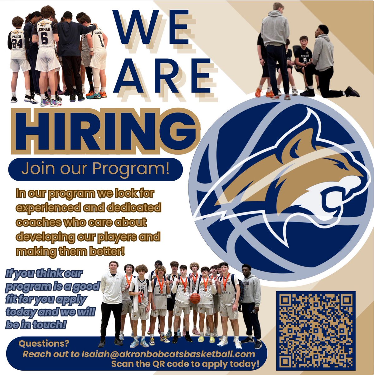 Akron Bobcats (@akronbobcats) on Twitter photo It’s almost that time! Don’t miss out on this opportunity to join the Bobcat family this AAU season!
•
•
•
If you have any questions reach out to Isaiah@akronbobcatsbasketball.com It’s almost that time! Don’t miss out on this opportunity to join the Bobcat family this AAU season!
•
•
•
If you have any questions reach out to Isaiah@akronbobcatsbasketball.com