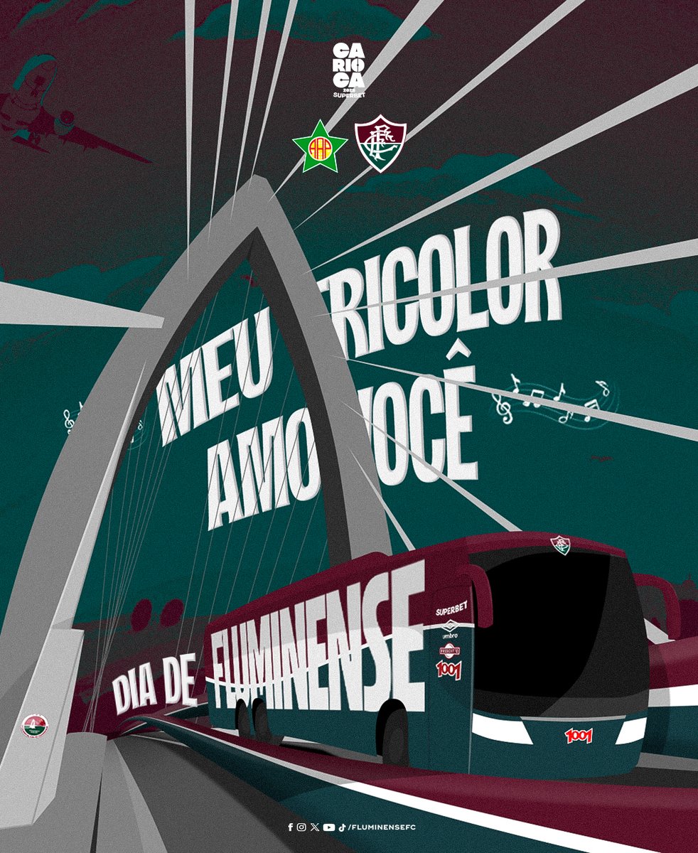 FluminenseFC's tweet photo. 🎵 EU VOU CANTAR ESSA PAIXÃO QUE VEM DE DENTRO 🎵

É #DIADEFLU NA ILHA! MAIS UMA NOITE DE CARIOCÃO SUPERBET! VAAAAAAAAMOS VENCEEEEEEEEEEER, NEEEEEEEENSE! 🇭🇺🇭🇺🇭🇺 https://t.co/kRn3BYg1Fn