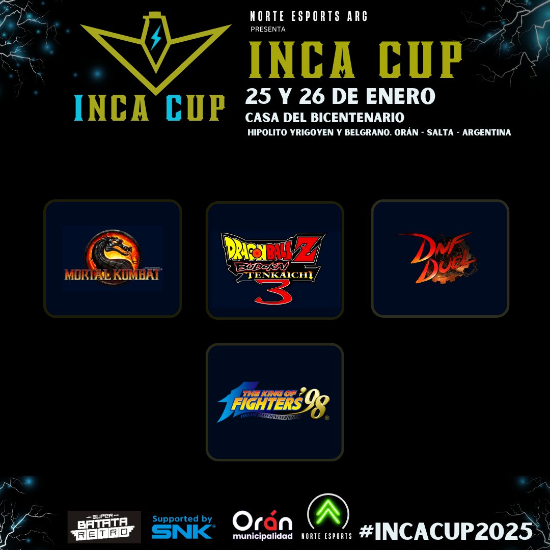 INCA_CUP's tweet photo. Porque los clásicos nunca se olvidan💣

Te invitamos a competir y demostrar quién es el verdadero campeón

¿Te lo vas a perder?💥🎮

#fgc #torneos #sideevents #incacup #premios #latam https://t.co/85FhR7hC5Y