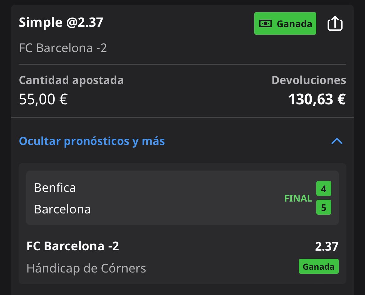 14Xabismo's tweet photo. 🏆TENEMOS PLENO 🏆

Cuota 1.75✅
Cuota 1.98✅
Cuota 2.10✅
Pick en directo Cuota 2.37✅

Un día más en la oficina, seguimos sumando con este pleno por 2º día consecutivo, mañana a por más 🤝🏻 https://t.co/yK3jhQN93d