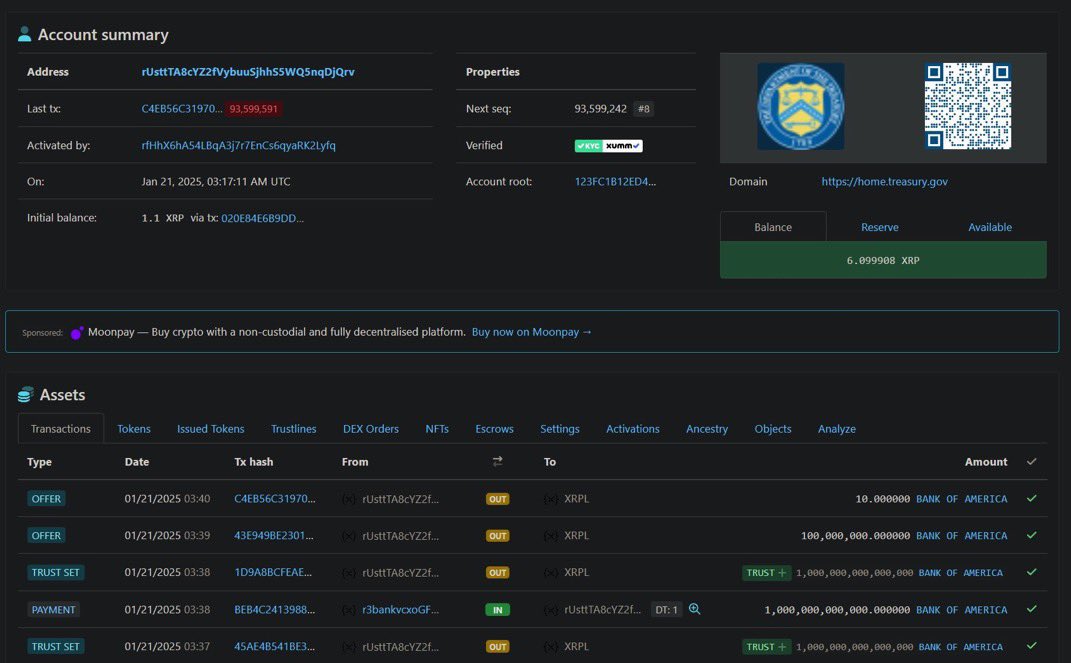 Rumors:

Potential XRP strategic reserve.  Can anyone verify?
