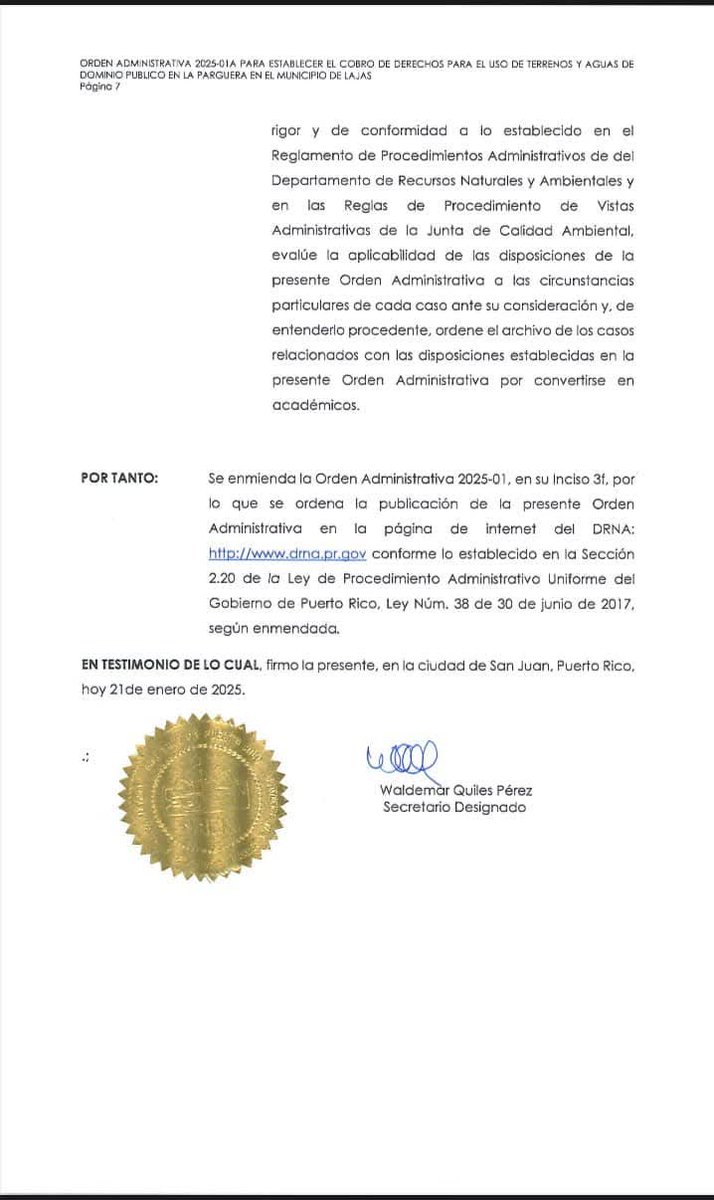 Senador_Eliezer's tweet photo. Senador Eliezer Molina:

Nunca antes visto, Secretario del DRNA Enmienda “ORDEN DIVINA”. Papa Dios es tan bueno, que Enmienda las Órdenes. Esto es corrupción y se los dije @FBISanJuan ✍🏽🔥🇵🇷🐢 https://t.co/hOvlW9vQ5J