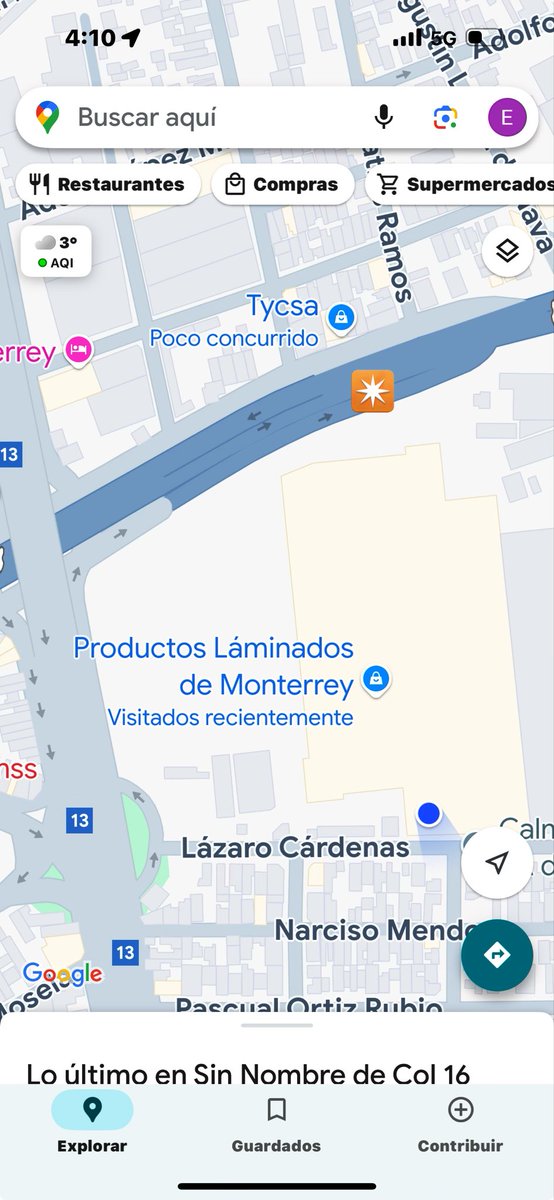 __Eliud__'s tweet photo. @Cicmty hay dos pozos que una cuadrilla de gas natural no termino de reparar en la lateral de Fidel Velázquez y Bernando Reyes. Lado sur-este 
LADO DE PROLAMSA https://t.co/rdEL7zbbvH