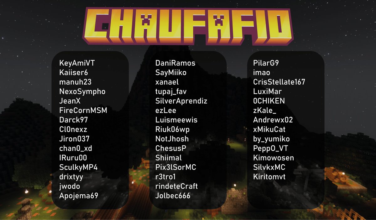 ⚠️ YA ESTÁ LA LISTA DE PARTICIPANTES DE CHAUFAFIO!
💲💰 Premio: $300 DOLARES!

¡¡ABRIMOS 10 CUPOS MAS!! 

¿QUIERES SER PARTICIPANTE?
 -ETIQUETA A UN AMIGO 
 -COMENTA EL POR QUE 
 -Dale RT🔁