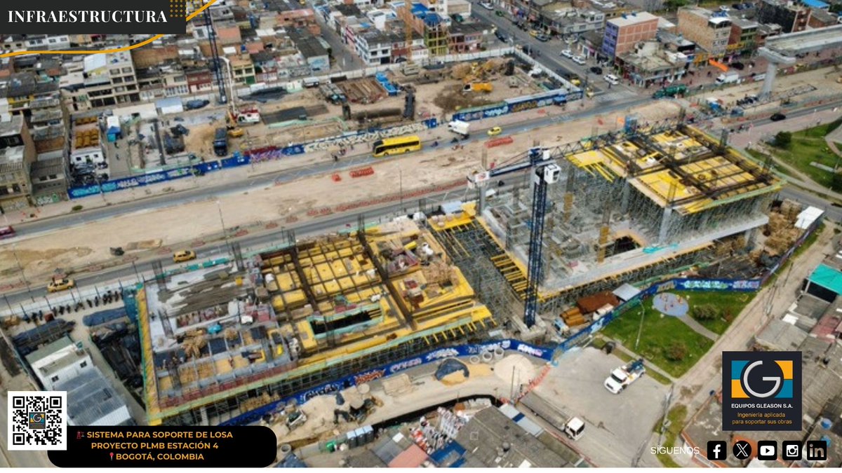 GleasonEquipos's tweet photo. 🏗🏗¡Así Avanza el Proyecto PLMB Estación 4! 📍Bogotá, Colombia
👷👷Sistema para soporte de losa, ingeniería y suministro de:
🚧 Andamio Multidireccional AMD
🚧Tablero Tricapa
🚧 Vigas H20

#EquiposGleason #Infraestructura #MetroBogotá #amd #bogota #plmb #SomosEquiposGleason https://t.co/JW8p2n2KoY