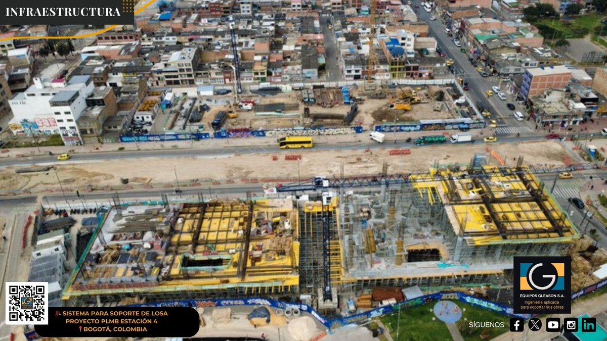 GleasonEquipos's tweet photo. 🏗🏗¡Así Avanza el Proyecto PLMB Estación 4! 📍Bogotá, Colombia
👷👷Sistema para soporte de losa, ingeniería y suministro de:
🚧 Andamio Multidireccional AMD
🚧Tablero Tricapa
🚧 Vigas H20

#EquiposGleason #Infraestructura #MetroBogotá #amd #bogota #plmb #SomosEquiposGleason https://t.co/JW8p2n2KoY
