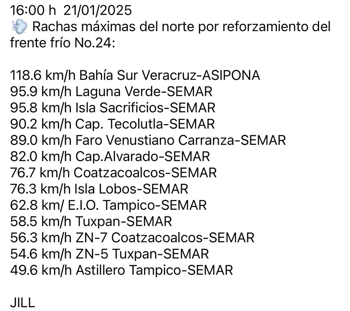 iveth_jill's tweet photo. 16:00 h rachas máximas del #norte por #frentefrío24 https://t.co/QgkLjoIUcl