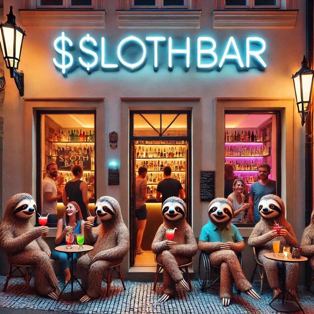 gotitreally's tweet photo. Where $SLOTH meet and relax. 🍸🦥

#family 
#slothbar 
#slothana
#makeworldbetter
@SlothanaCoin https://t.co/66l2SSJgAM