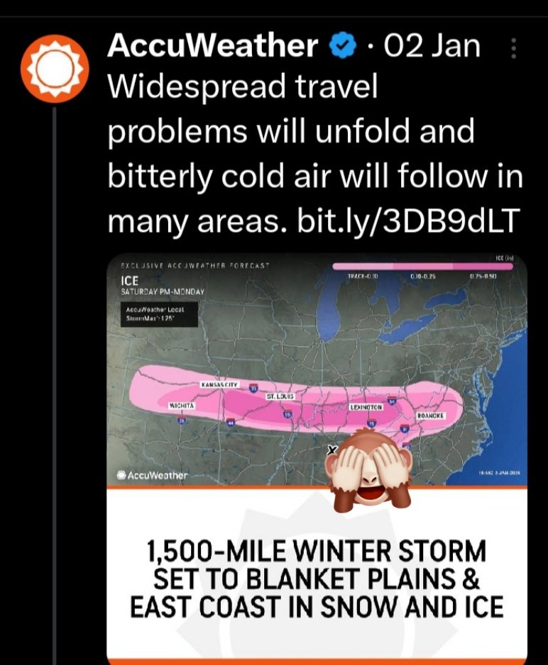 Y'all know AccuWeather was serious AF about this too.