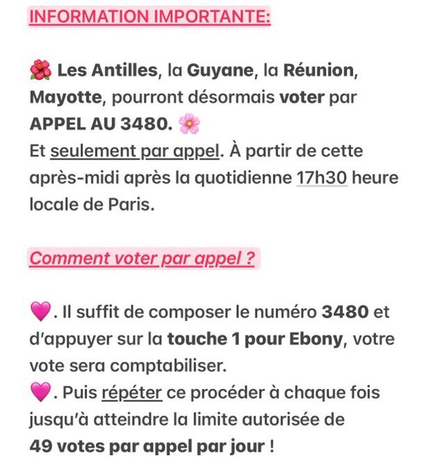 Les Antilles peuvent maintenant voter, Ebony était désavantagé étant donné le fait que les gens de sa région ne pouvait pas voter pour la soutenir également.
Vos mieux tard que jamais pour une finale équitable…

#StarAcademy #StarAcademyLive