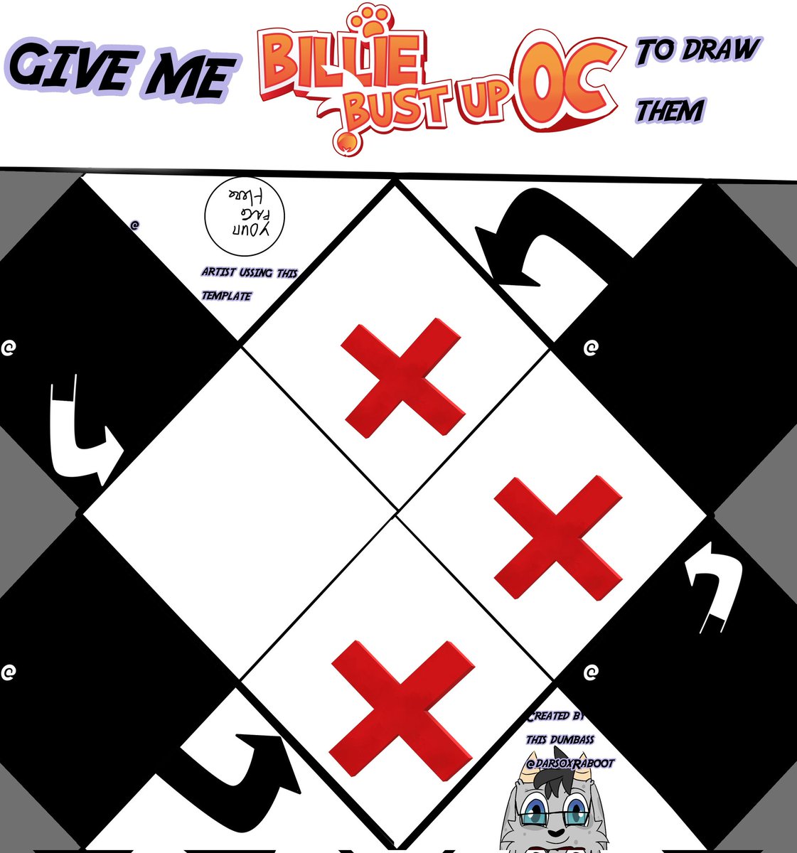 DarsoxRaboot's tweet photo. This spots are being used at this moment, if somebody wants the last spot send your oc #billiebustup #BBU #bbuoc
#art #freeart https://t.co/mqmZgMRks6