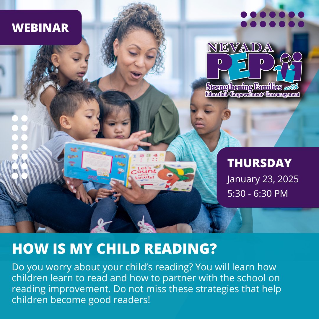 NevadaPEP's tweet photo. Are you concerned about your child's reading progress? 📚 Don’t miss our training for effective strategies to help your child become a confident reader!
🌟 https://t.co/dqZU1RmtNh
#ChildReading #ReadingSuccess #ReadingStrategies #EarlyLiteracy #ReadingTips #BoostReadingSkills https://t.co/465PN1pPzr
