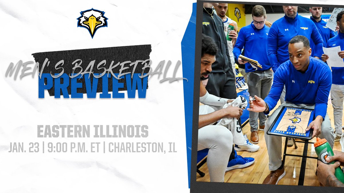 Morehead State Athletics (@msueagles) on Twitter photo .<a href="/MSUEaglesMBB/">Morehead State Men's Basketball</a> ready to showcase itself on ESPNU Thursday at 9 p.m. ET at EIU.
Eagles (12-7, 7-1 OVC) sit two games ahead in first place in the league and have won 7 straight in the EIU series.
Game also on the Eagle Sports Radio Network.
Story: tinyurl.com/5fnemxrt .<a href="/MSUEaglesMBB/">Morehead State Men's Basketball</a> ready to showcase itself on ESPNU Thursday at 9 p.m. ET at EIU.
Eagles (12-7, 7-1 OVC) sit two games ahead in first place in the league and have won 7 straight in the EIU series.
Game also on the Eagle Sports Radio Network.
Story: tinyurl.com/5fnemxrt