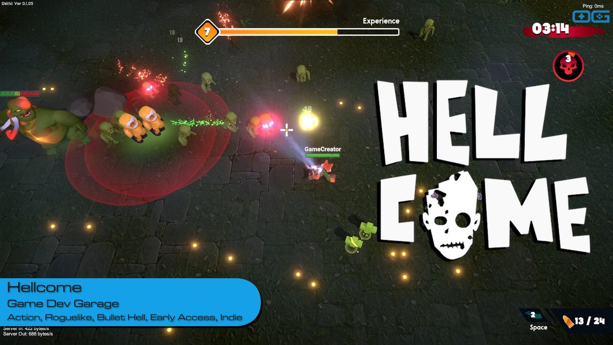 OverageGmngCom's tweet photo. OG plays Hellcome!
https://t.co/BZ2eXfdrLQ
Like & Sub!
@gamedev_garage
#hellcome #roguelike #bullethell #IndieGameTrends #IndieWatch #IndieDev #GameDev #IndieGameDev #IndieGame #IndieGames #Gameplay #letsplay #gaming https://t.co/pyREZcdDhg