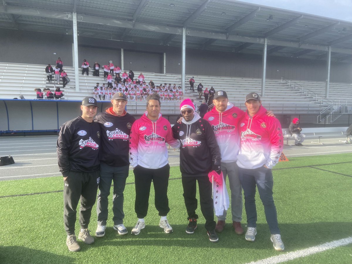 Had an amazing time coaching up the South team at the Cleats Vs Cancer All-Star Game. Got to spend time with my EWU brothers and coached up some amazing young men. This is a special event for a great cause. <a href="/CleatsV/">CLEATS V CANCER H.S. FOOTBALL ALL-STAR GAME</a>