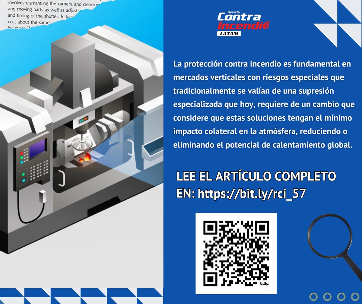 RContraincendio's tweet photo. Descubre nuestro artículo destacado: TENDENCIAS EN SUPRESIÓN DE INCENDIOS PARA RIESGOS ESPECIALES
Por: Bernardo García
Conoce la Edición #57 de Revista Contra Incendio. ¡Revísala completa aquí! https://t.co/yRfbEvM8do https://t.co/16yhnkRPtB