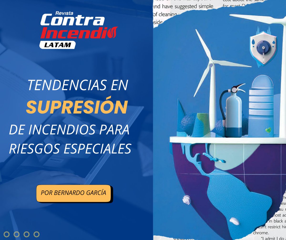RContraincendio's tweet photo. Descubre nuestro artículo destacado: TENDENCIAS EN SUPRESIÓN DE INCENDIOS PARA RIESGOS ESPECIALES
Por: Bernardo García
Conoce la Edición #57 de Revista Contra Incendio. ¡Revísala completa aquí! https://t.co/yRfbEvM8do https://t.co/16yhnkRPtB