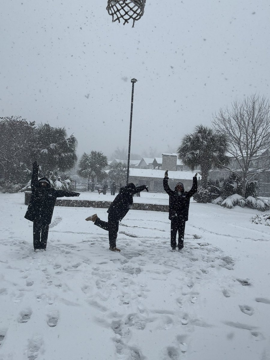 LSUSoccer's tweet photo. Louisiana sneaux day done right ❄️💜 https://t.co/F3yVHcAtTl