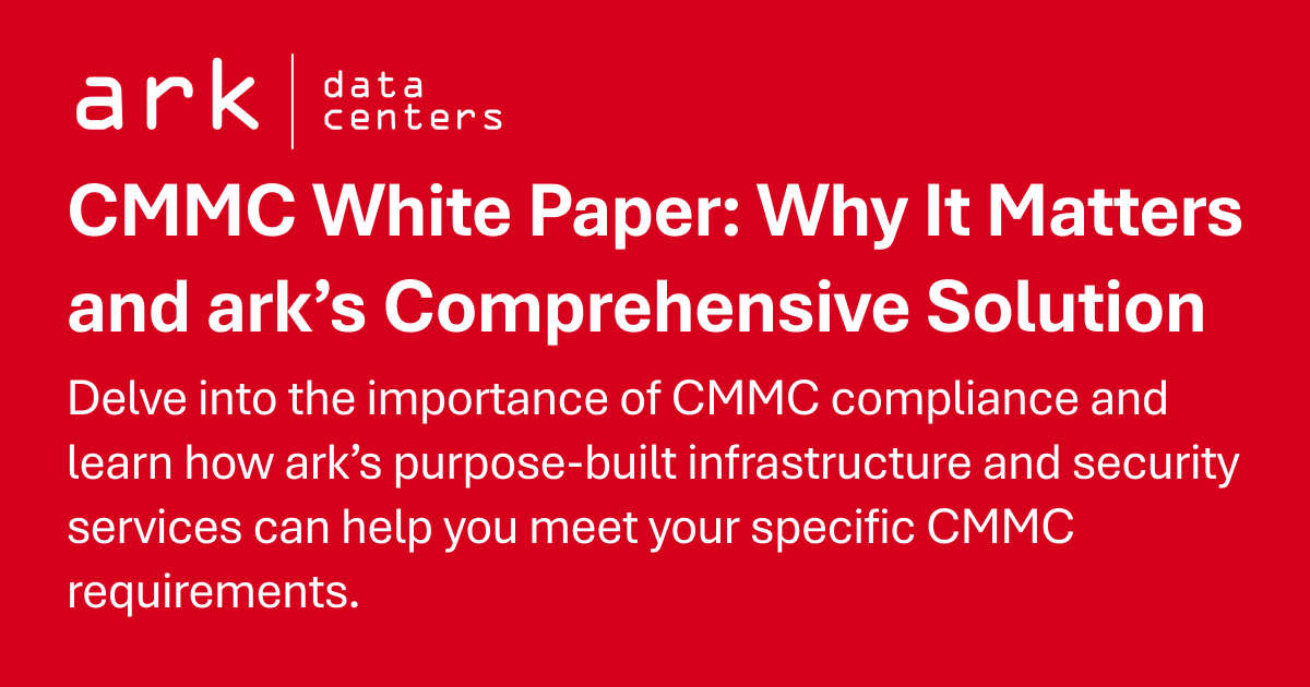 arkdatacenters's tweet photo. Check out our latest white paper! We cover:
🔒 Why CMMC compliance matters
🛠️ ark’s comprehensive solution
🚀 How we helped an aerospace defense giant transform compliance
Read the full white paper here → https://t.co/rqOZWjKJgS

#CMMC #Compliance #arkdatacenters #Cybersecurity #WhitePaper