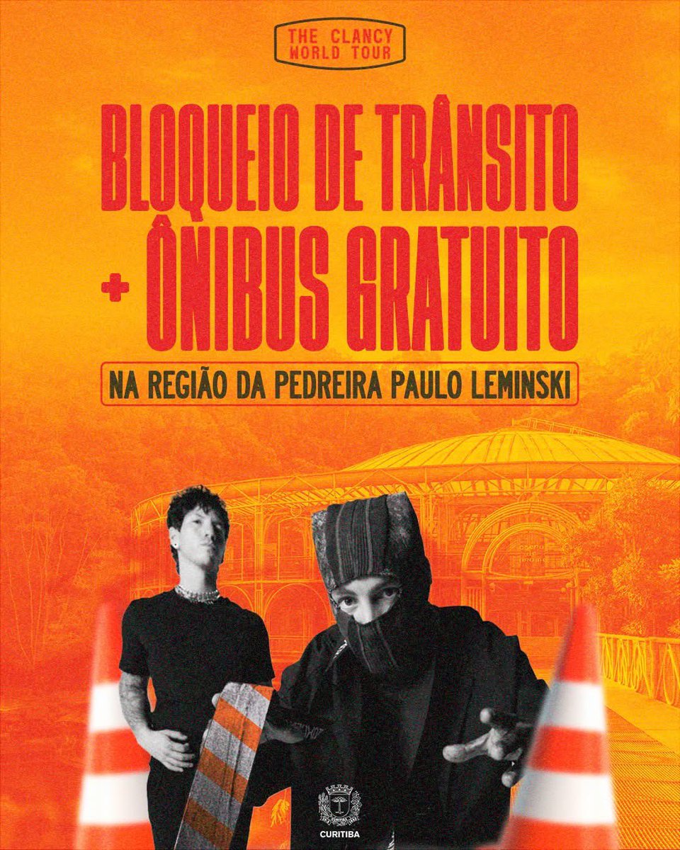 A gente não quer ver ninguém Stressed Out 🤪

🚍A pedido dos organizadores do show do Twenty One Pilots na Pedreira Paulo Leminski, seis ônibus farão o transporte gratuito do público das 23h às 2h.