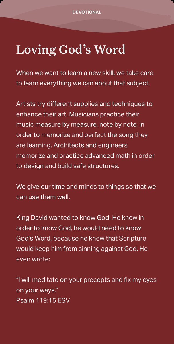 Angeleyes971's tweet image. Verse of the day

Psalm 119:11 GNT

DEVOTIONAL

Loving God's Word

biblegateway.com/passage/?searc…

#LovingGod’sWord