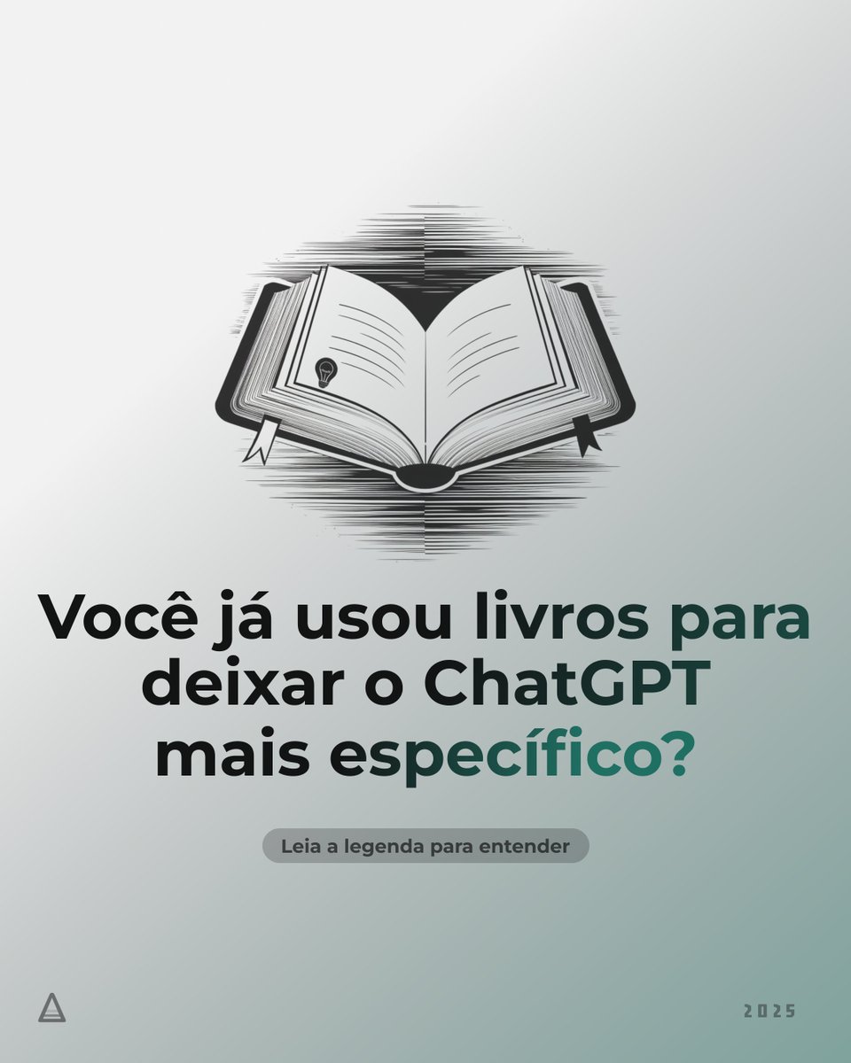 O ChatGPT é treinado com uma infinidade de informações.

Para você ter uma noção, ele já “leu”, praticamente, todos os livros existentes. 📚

Uma forma de "burlar" isso e gerar respostas mais interessantes, direcionadas e específicas, é pedir para ele usar um livro como