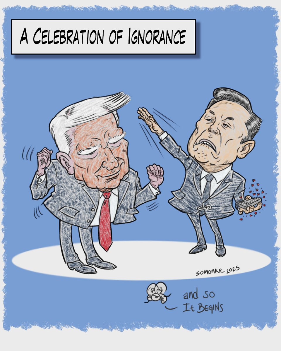 garabatoselraul's tweet photo. TRUMSK #elonmusksalute #presidentmusk #andsoitbegins #donaldtrumpdance #potusinauguration #acelebrationofignorance #carlsagan #fanart #caricature #pencilart #pencilandpaper #analogart #twitterart #artistsontwitter https://t.co/eek34vLJyu