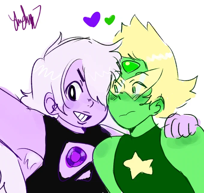 was looking at old art and found this old amedot doodle which is relevant now with the #RenewStevenUniverse tag so here u go <3 