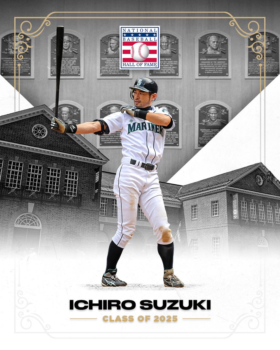 Ichiro Suzuki is elected to the <a href="/baseballhall/">National Baseball Hall of Fame and Museum ⚾</a> in his first year on the BBWAA ballot!

He becomes the first Japanese-born player ever to receive the call to Cooperstown.