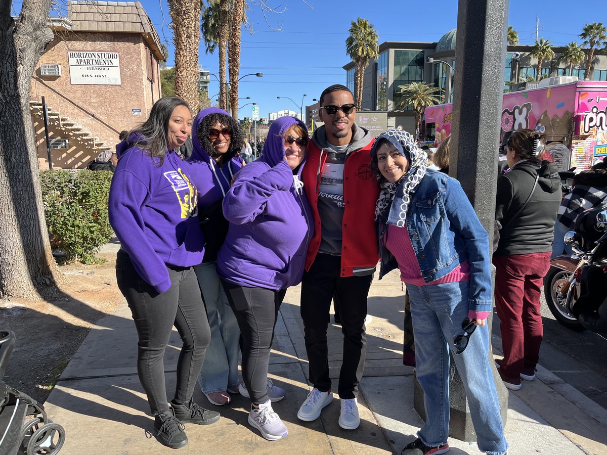 SEIU1107's tweet photo. Proud to march in the #MLKParade yesterday in support of our labor champion, City Councilwoman @Shondra_Summers ! ✊🏾 Her leadership inspires us all as we continue the fight for workers' rights, justice, and equality. #LaborStrong #SEIU #StrongerTogether #MLKDay2025 https://t.co/omFP3SttfE