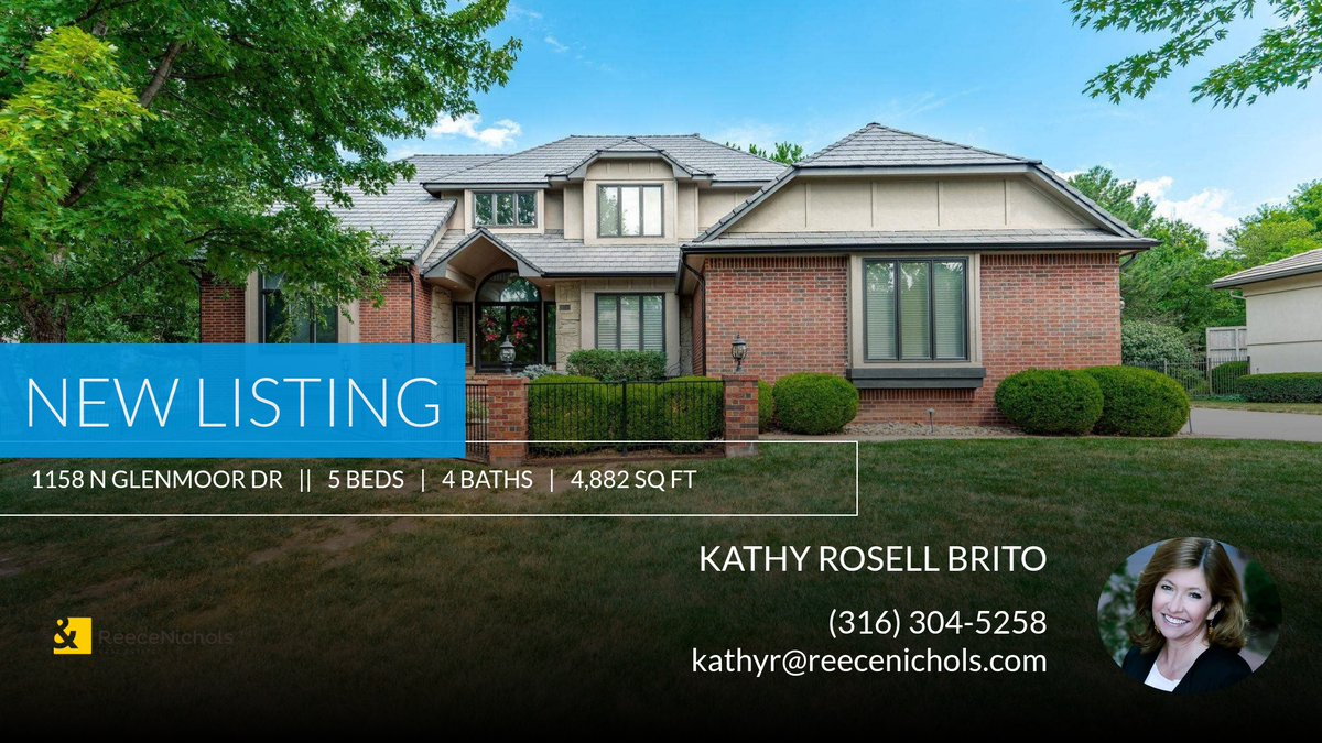 KathyRosell's tweet photo. 📍 New Listing 📍 Take a look at this fantastic new property that just hit the market located at 1158 N Glenmoor Dr in Wichita. Reach out here or at (316) 304-5258 for more information

Kathy Rosell Brito
Reece Nichols South Centra... https://t.co/wufWHYO8df https://t.co/kXOncjKWx3