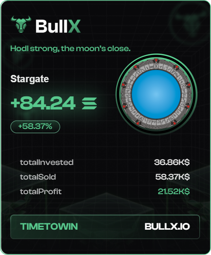 I caught stargate and shared my thesis on it at 1mill in <a href="/potionalpha/">Potion</a> &amp; <a href="/TrenchGrinders/">TrenchGrinders</a> I papered badly but was still great trade. Shoutout to <a href="/TradeonNova/">Nova</a> for the instant fills