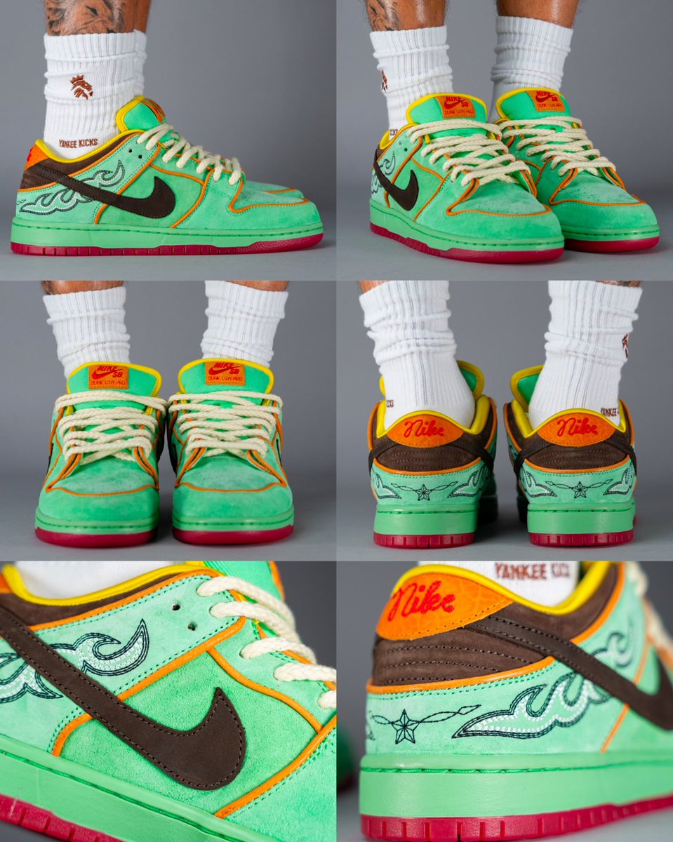 JustFreshKicks's tweet photo. ON FOOT LOOK: Nike SB Dunk Low “Modern Cowboy” for BHM 🐲🤠 https://t.co/DB4XYuOxWX https://t.co/ojzuSfrSmG