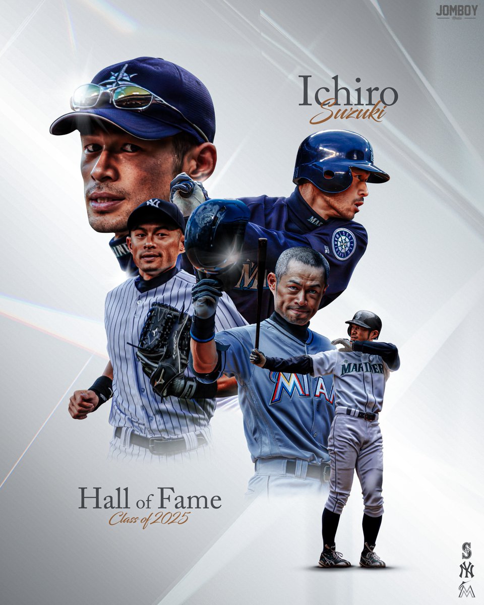 Ichiro Suzuki is the first Japanese-born player to be inducted into Cooperstown!