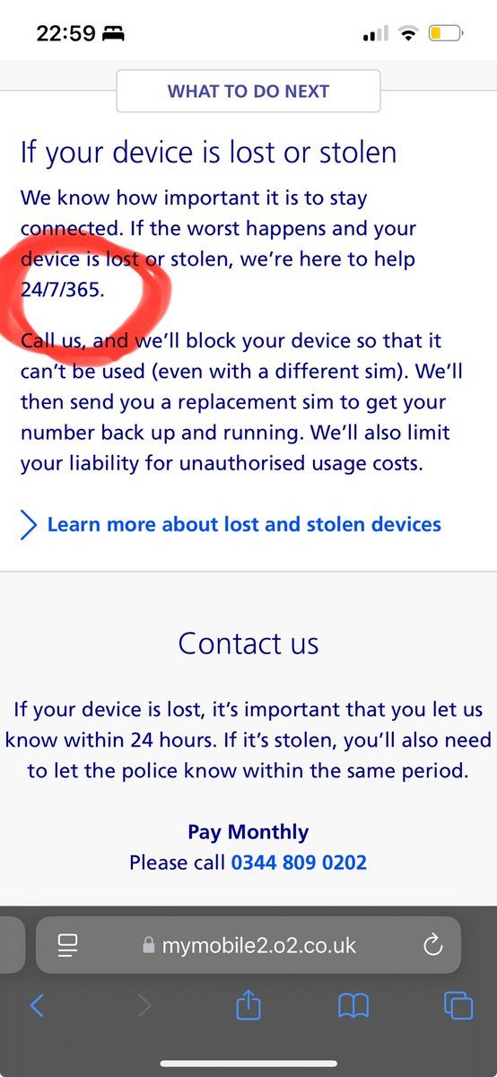 Outstanding from <a href="/O2/">O2</a> - promising 24/7/365 service if your phone gets pinched, then telling you to call back in the morning when it actually does.
Sorry it happened at such an inconvenient time for you
