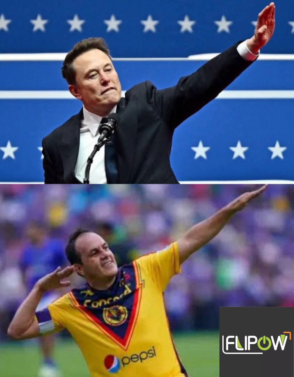GermanJavierCh's tweet photo. It’s not nazi Sign, it’s the Cuauhtémoc Blanco celebration. @elonmusk https://t.co/d4RaMdBRk0