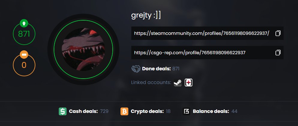 grejtycs's tweet image. ℹ️ Buying skins for 85-95% of pricempire/buff prices
↪️ Paying via SEPA | Wise
My cash-rep: csgo-rep.com/profile/765611…
Contact me at facebook.com/grejty or here in DMs
Retweets appreciated💕