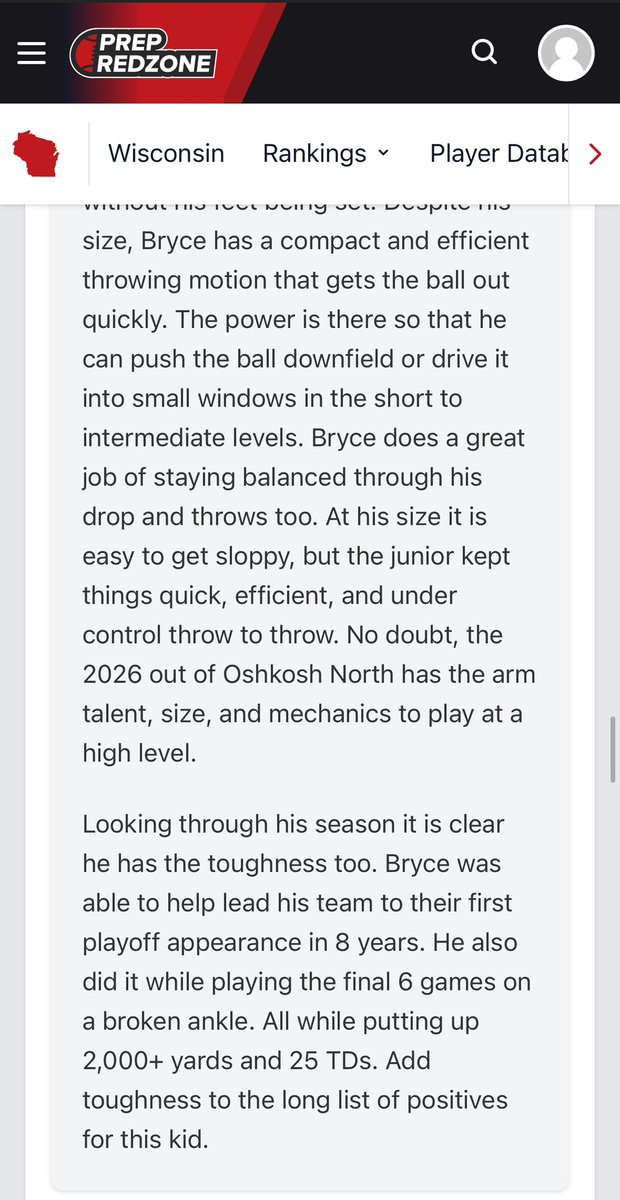Bryce Ott (@bryceott17) on Twitter photo Thank you <a href="/MJ_NFLDraft/">Mark Johnson</a> and <a href="/PrepRedzoneWI/">Prep Redzone Wisconsin</a> for the article
<a href="/oshkoshnorthfb/">Oshkosh North Football</a> Thank you <a href="/MJ_NFLDraft/">Mark Johnson</a> and <a href="/PrepRedzoneWI/">Prep Redzone Wisconsin</a> for the article
<a href="/oshkoshnorthfb/">Oshkosh North Football</a>