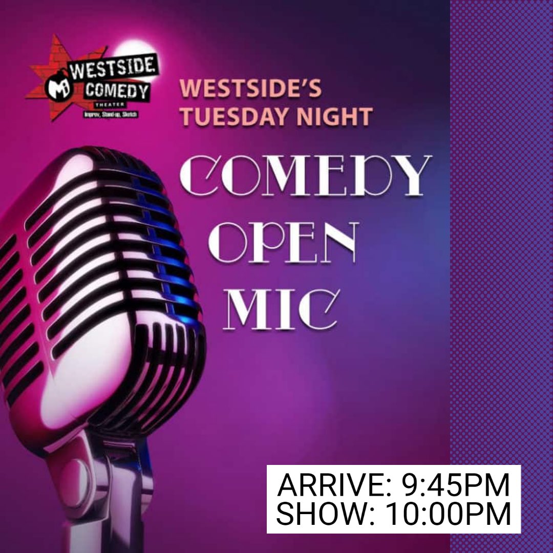 Westside Comedy (@westsidecomedy) on Twitter photo Tonight at Westside we have Bad Decisions Comedy with an excellent lineup followed by the Tuesday Open Mic. No drink minimums. ποΈ Get your tickets at westsidecomedy.com
<a href="/FatimahTaliah/">Fatimah Taliah</a> <a href="/jimmydraxlerx/">Jimmy Draxler</a>
#LosAngeles #SantaMonica #Standup #comedyclub Tonight at Westside we have Bad Decisions Comedy with an excellent lineup followed by the Tuesday Open Mic. No drink minimums. ποΈ Get your tickets at westsidecomedy.com
<a href="/FatimahTaliah/">Fatimah Taliah</a> <a href="/jimmydraxlerx/">Jimmy Draxler</a>
#LosAngeles #SantaMonica #Standup #comedyclub