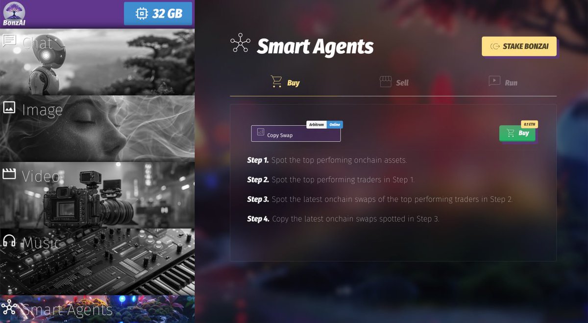 🆕 We are proud to announce that $BONZAI v1.0 will introduce our Smart Agent Marketplace, where you can Buy, Sell and Run smart agents to automate your life.

Each marketplace transaction will trigger an automated buyback of $BONZAI onchain, to further boost the velocity and