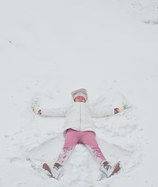 bhaavvik's tweet photo. @JSE_Sharks 
Mishka enjoying all things snow! #SharkSnowDay https://t.co/PbTPwOt9Aa