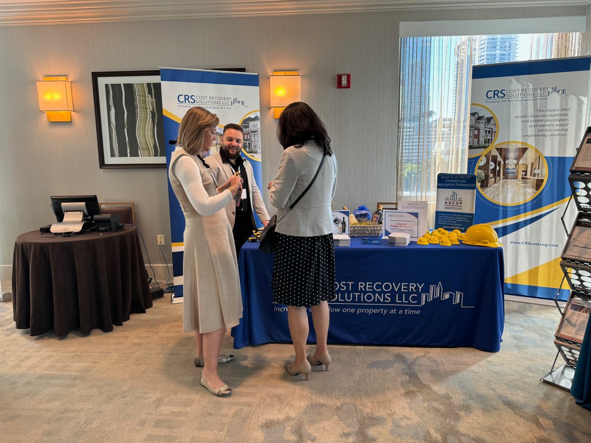 CRSCostSeg's tweet photo. We had an amazing few days exhibiting at the 43rd Annual International Tax Conference hosted by the @FICPA and @fltaxlawyers . Hanging out in sunny Miami in the middle of winter wasn't terrible either! Looking forward to more Florida events! #costsegregation #taxincentives https://t.co/LQoFN0J5YH
