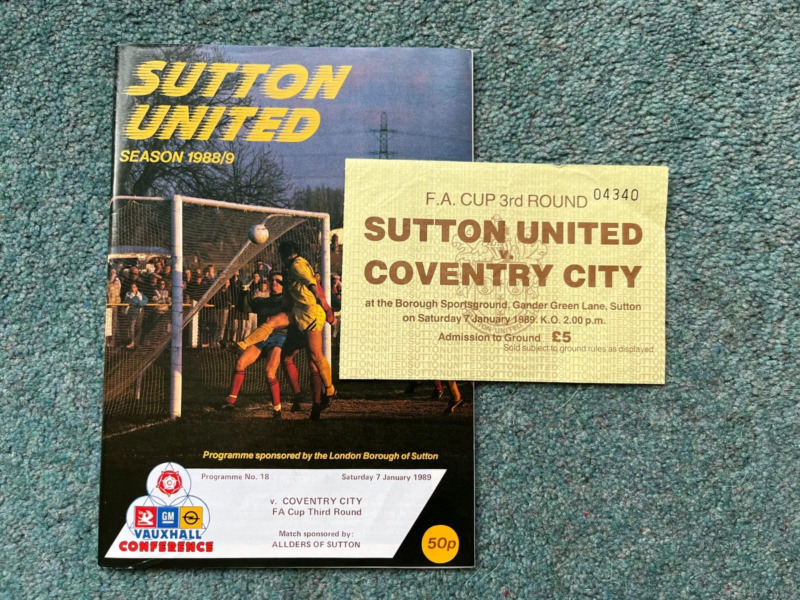 CovMemorabilia's tweet photo. Sutton United v Coventry City FA Cup 7/1/89 - VGC - INCLUDING MATCH TICKET

£2.20 currently

2 bids, 10 watchers

Ends Wed 22nd Jan @ 6:00pm

https://t.co/0g8zN2S3QI

#ad #pusb https://t.co/d0GltQS7OE