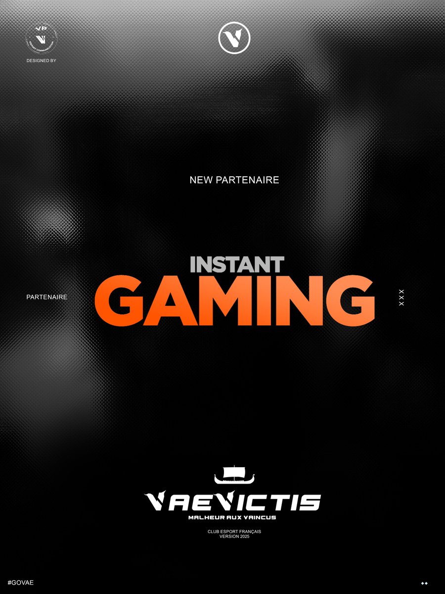 VAE_Victis_fr's tweet photo. Nous sommes fiers d'annoncer notre partenariat avec @InstantGamingFR ! 🚀 Profite des meilleurs jeux ici : https://t.co/KvTyRC36kv

 Merci à @Agency_VP pour l'affiche ! 🙌 #Gaming #Partenariat https://t.co/nTXk4c9e3O